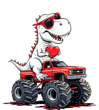 ValentineS Day Dinosaur Monster Truck With Heart Cute Love Design Baby Long Sleeve Bodysuit