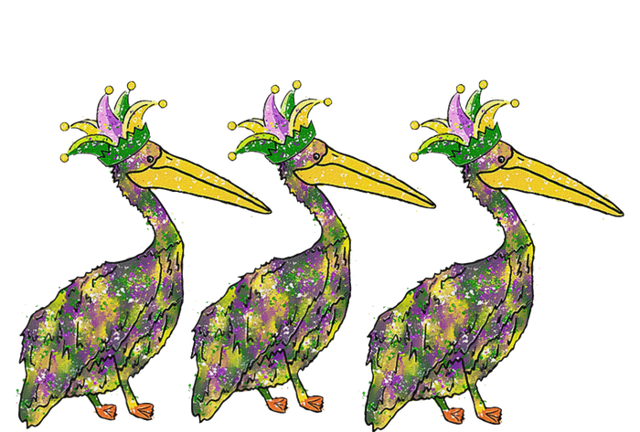 Mardi Pelicans Mardi Gras Beads Louisiana Parade New Orleans Premium T-Shirt