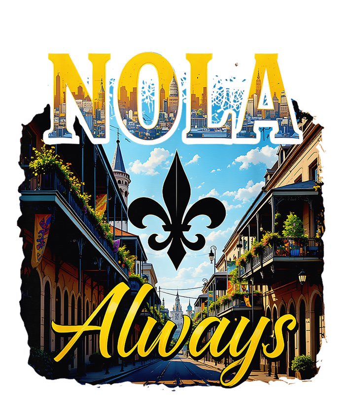 Always Support Nola Always Nola Never Forget New Orleans High Crown Mesh Back Trucker Hat