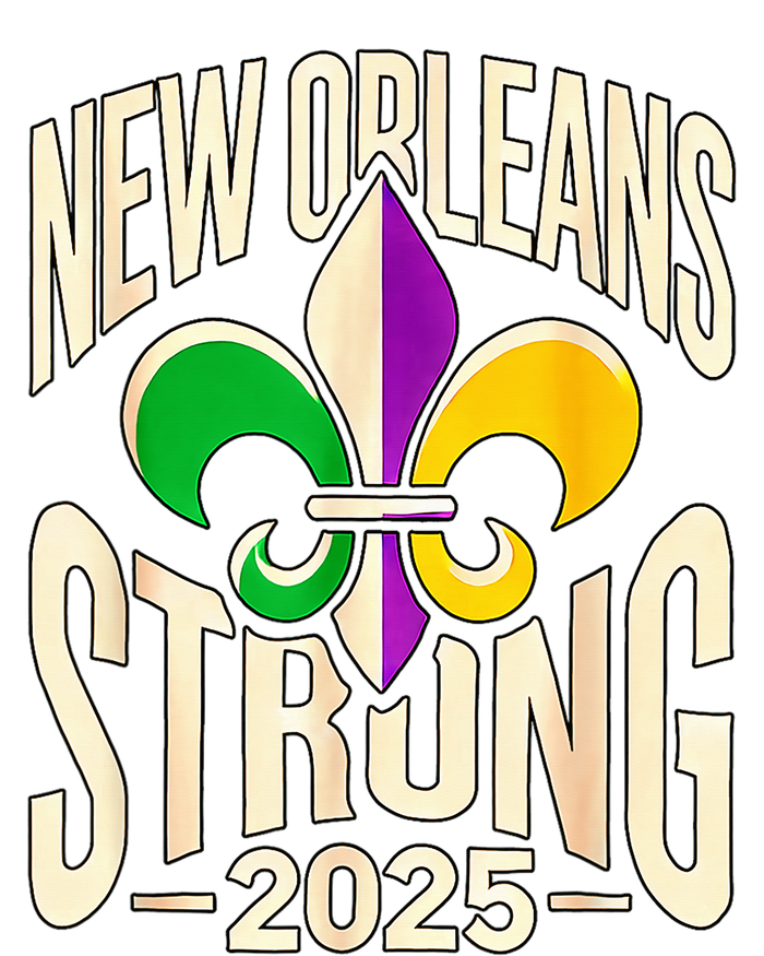 New Orleans Strong 2025 Nola Strong Support Fleur De Lis Full-Length Apron With Pockets