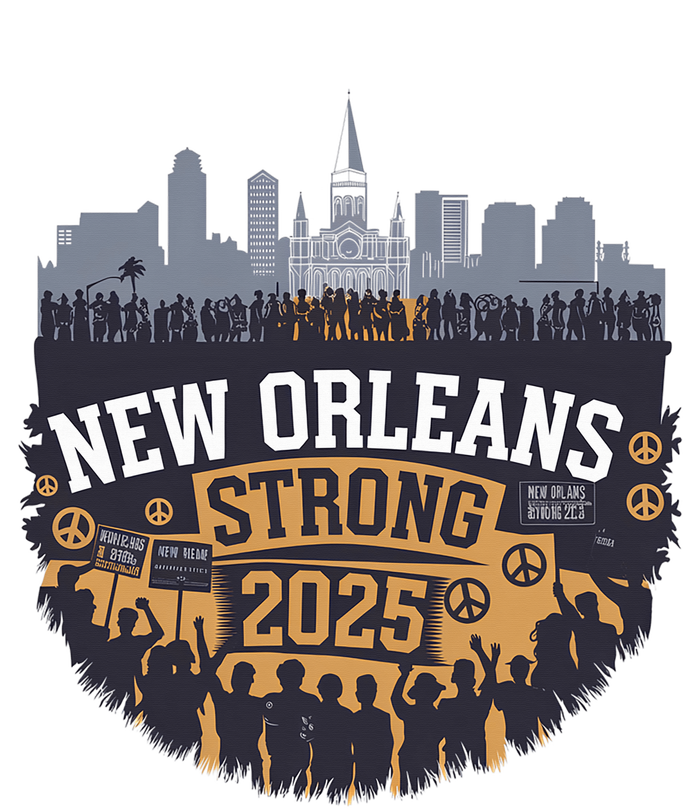 Nola Strong 2025 Never Forget New Orleans Strong Baby Bodysuit