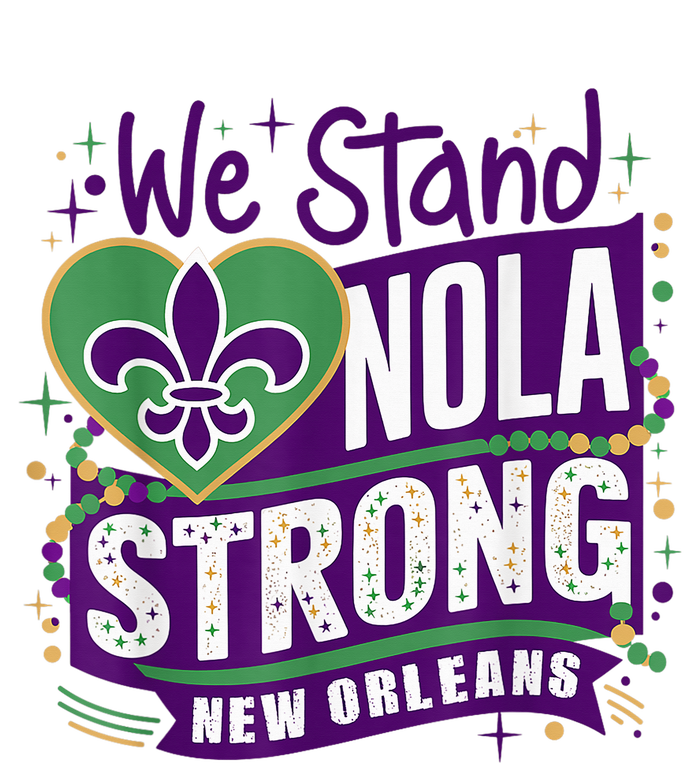 Nola Strong 2025 Support New Orleans Colorful Fleurdelis Stainless Steel Travel Mug