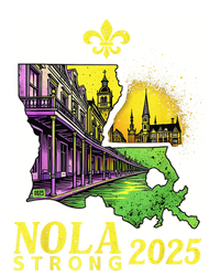 Traveling Lovers We Stand Nola Strong New Orleans Design Long Sleeve Pajama Set