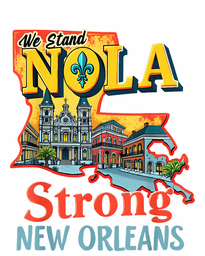 We Stand Nola Strong New Orleans Traveling Lovers Graphic Cool Comfort Performance Bucket Hat