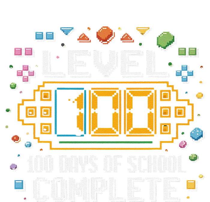 Level 100 Days Of School Complete Funny Gamer T-Shirt