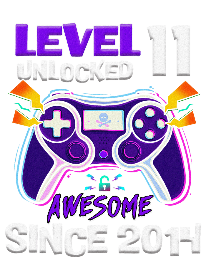 11th Birthday Boy Level 11 Unlocked Awesome Since 2014 T-Shirt