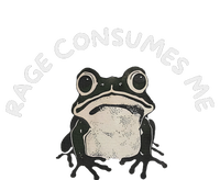 Rage Consumes Me Funny Frog Women's Crop Top Tee