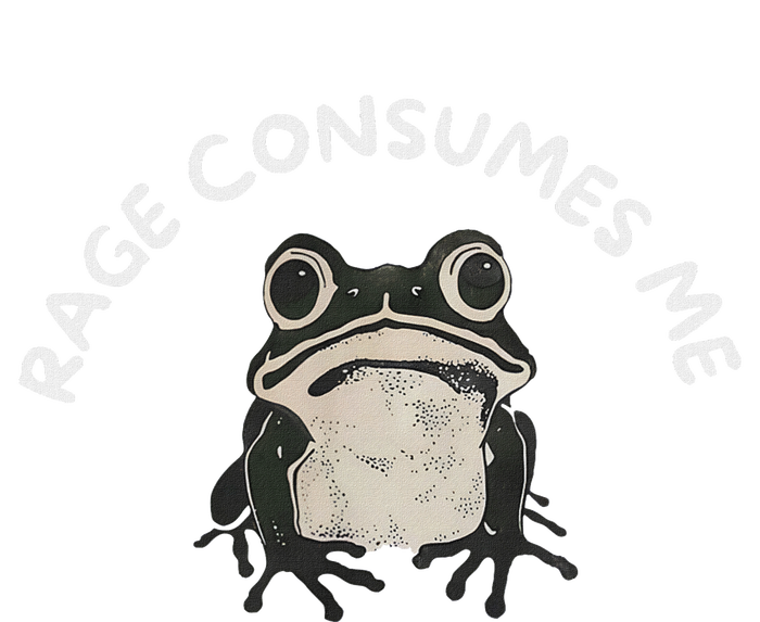 Rage Consumes Me Funny Frog Women's Crop Top Tee