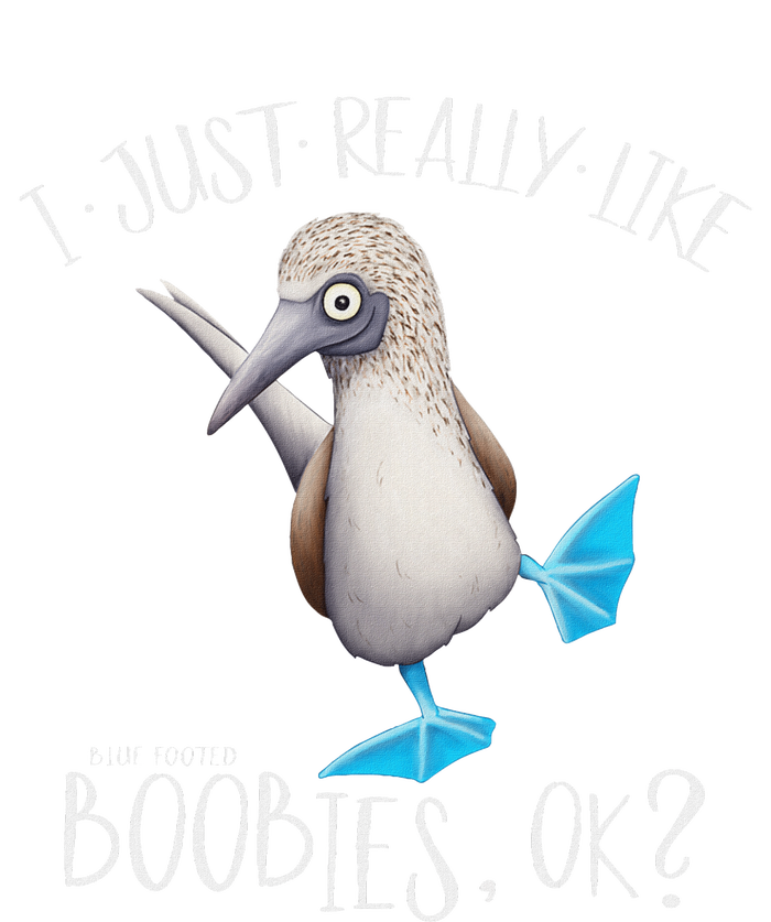 Really Like Boobies! Funny Bold Blue Feet Booby Humor Tall T-Shirt