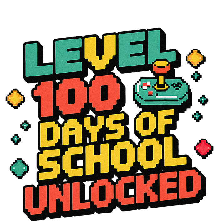 Level 100 Days Of School Unlocked Gamer Yupoong Adult 5-Panel Trucker Hat