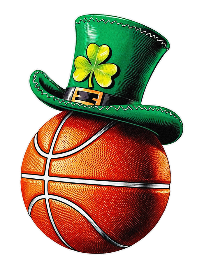 St. PatrickS Day Basketball Hat Sticker Sports & Luck T-Shirt