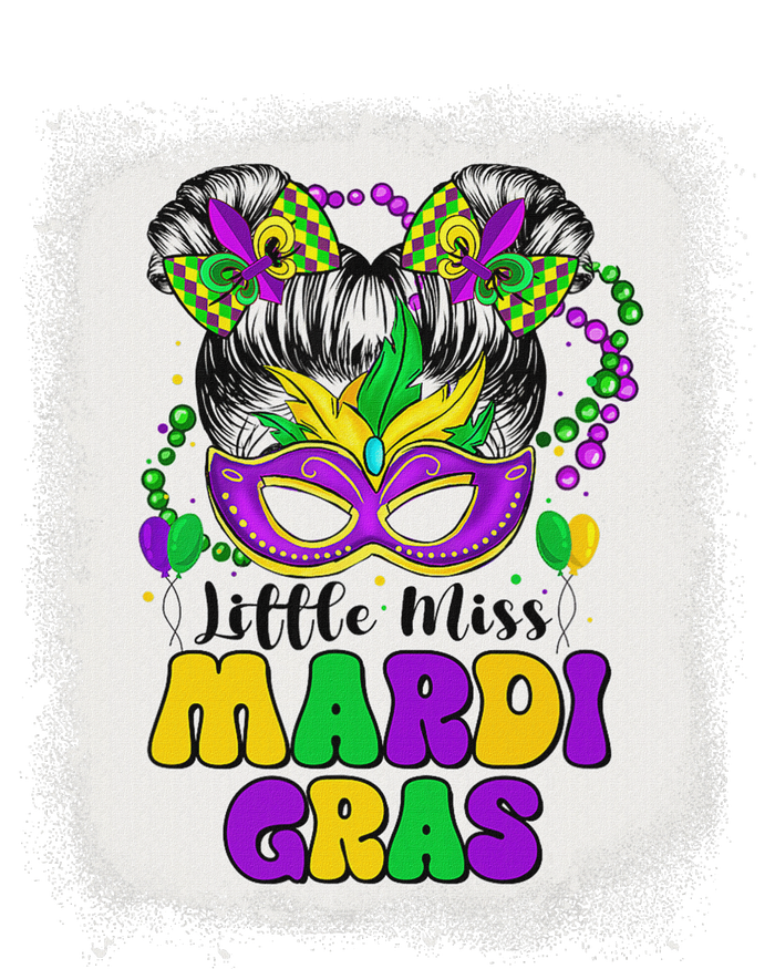 Retro Little Miss Mardi Gras Outfit Girl Women Costume T-Shirt