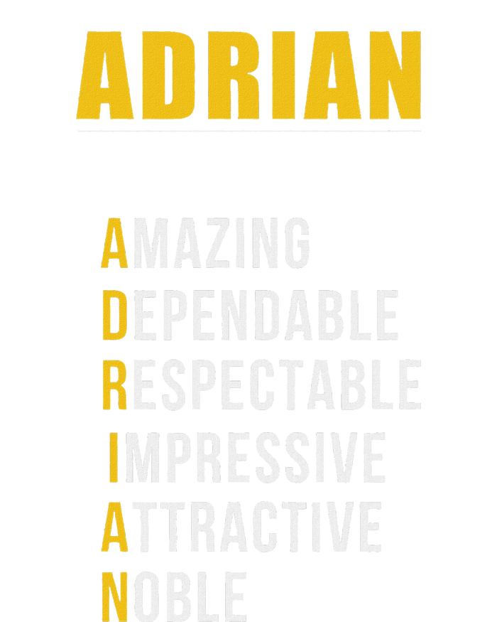 Adrian Name First Letter List Of Describing Words T-Shirt