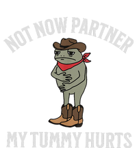 Not Now Partner My Tummy Hurts Cowboy Frog Vintage Magnet