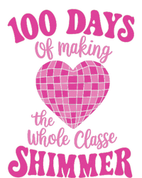 100 Days Of Making Whole Class Shimmer Groovy Disco Heart T-Shirt