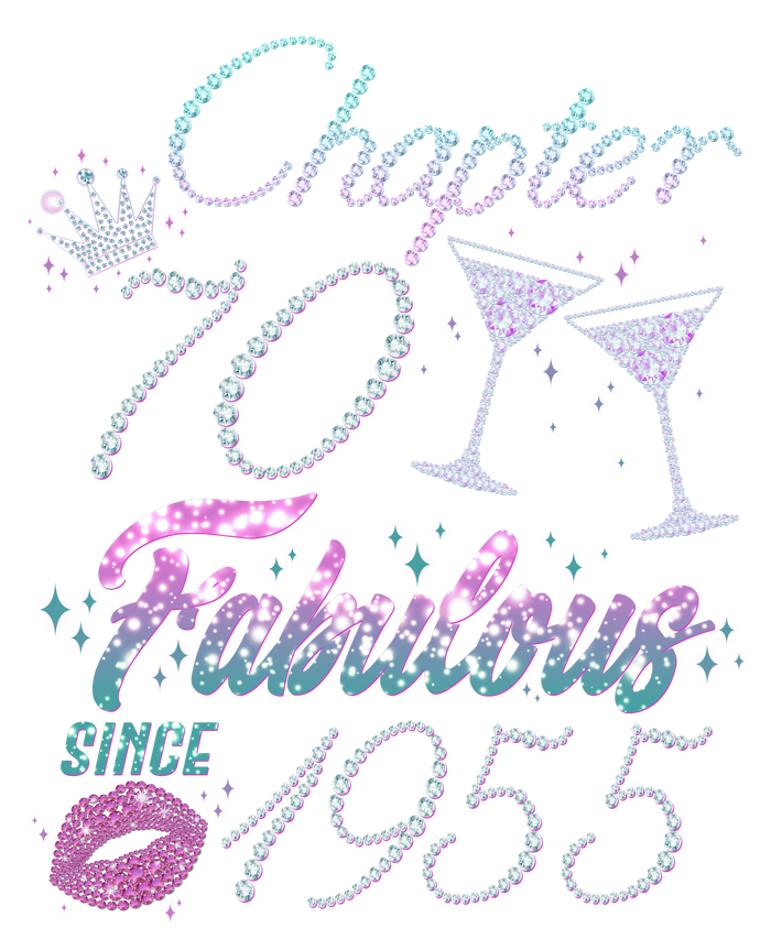 Cute Chapter 70th Birthday Fabulous Since 1955 T-Shirt