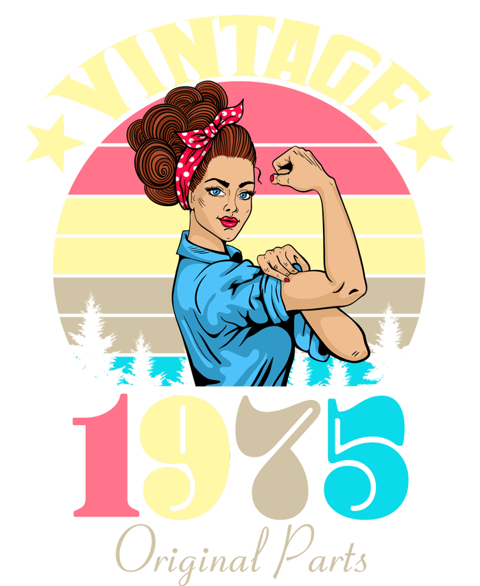 Vintage Rosie The Riveter 1975 Original Parts 50th Birthday T-Shirt