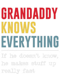 Grandaddy Knows Everything Funny FatherS Day Short Acrylic Beanie