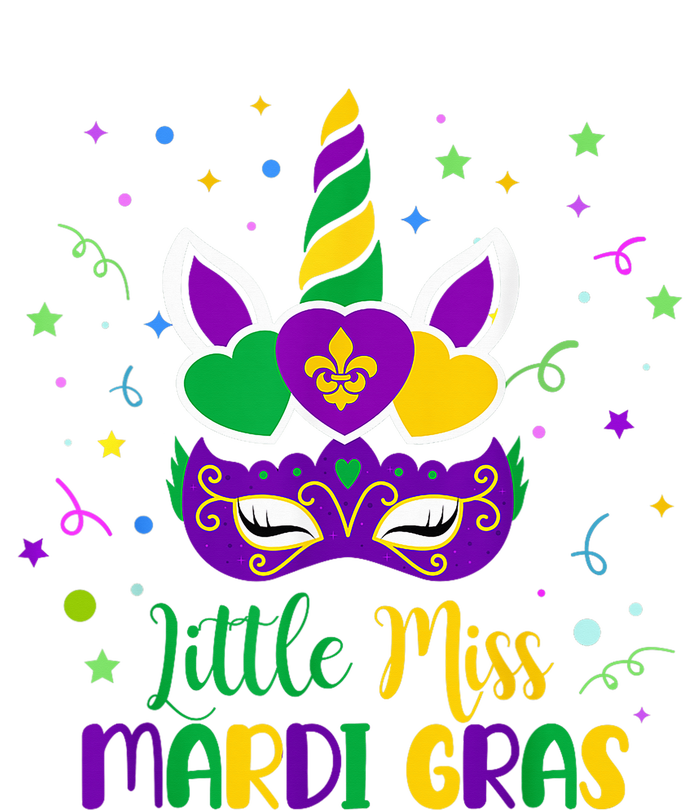 Little Miss Mardi Gras Carnival Unicorn For People T-Shirt