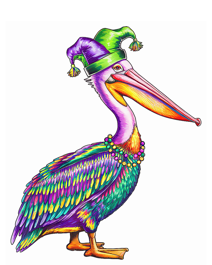 Pelican Mardi Gras Carnival Animal Lover Happy Mardi Festival T-Shirt