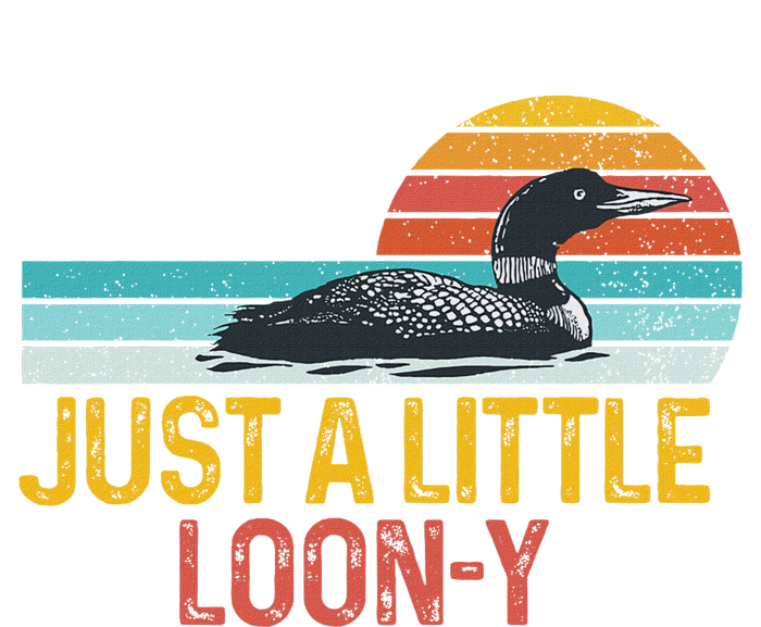 Funny Loon Bird Lover Loon Pun Dad Jokes Just Little Loon Y Toddler T-Shirt