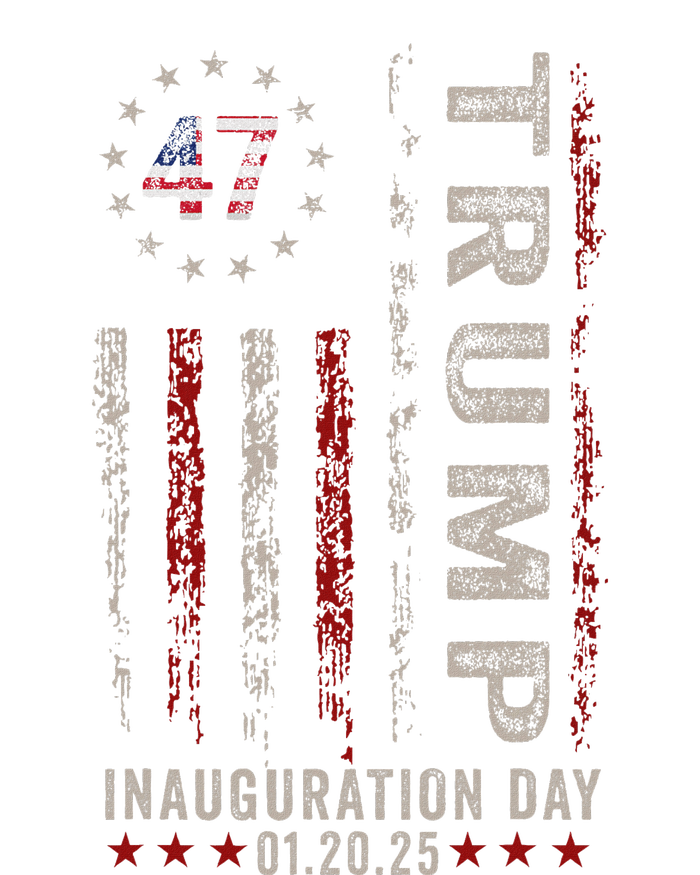 Trump Inauguration Day 2025 Memorabilia Usa Flag Vintage T-Shirt