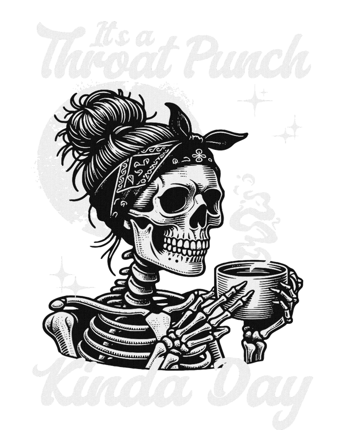 ItS A Throat Punch Kind Of Day Sarcastic Skeleton Pajama Set