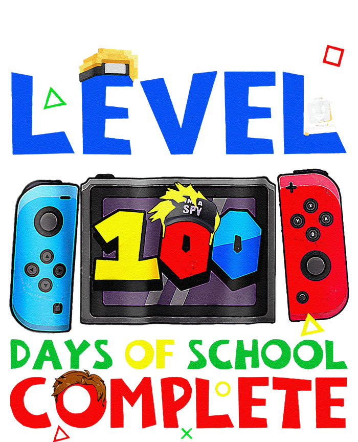 Level 100 Days Of School Complete Gaming Gamer Matching T-Shirt