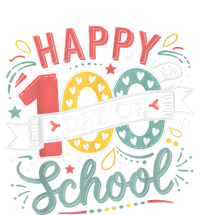 Happy 100th Day Of School 100 Days Of School Teacher Student Women's Knotted Racerback Tank