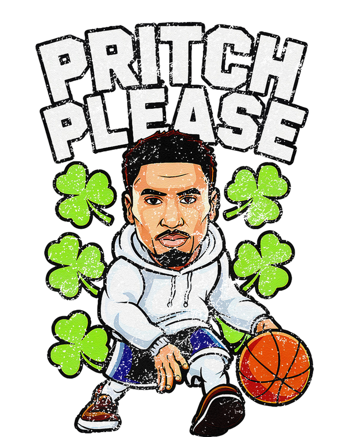 Pritch Please Funny St. PatrickS Day Basketball Player Button