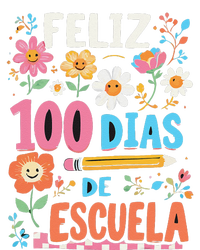 Feliz 100 Diaz De Escuela 100th Day School Spanish Teacher T-Shirt