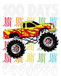 Asl 100 Days Of School Monster Truck 100 Days Smarter Deaf T-Shirt