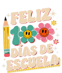 Feliz 100 Diaz De Escuela 100th Day School Spanish Teacher T-Shirt