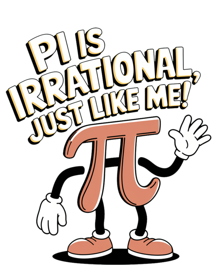 Pi Is Irrational Funny Pi Funny Math Humor Pi Day Gift T-Shirt