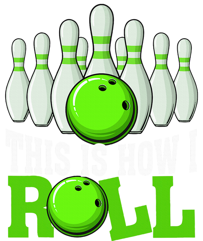 This Is How I Roll Bowling Team Bowler High Crown Mesh Back Trucker Hat