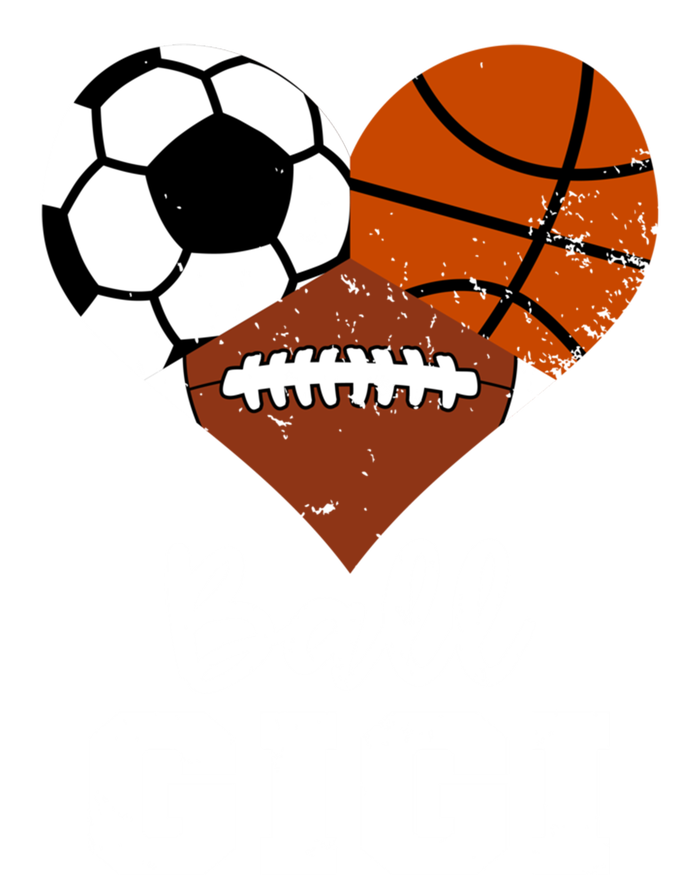 Ball Gigi Heart Funny Soccer Basketball Football Gigi Gift T-Shirt