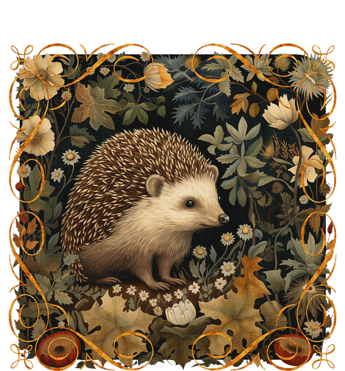 Hedgehog In A Forest William Morris Style Kids Hoodie