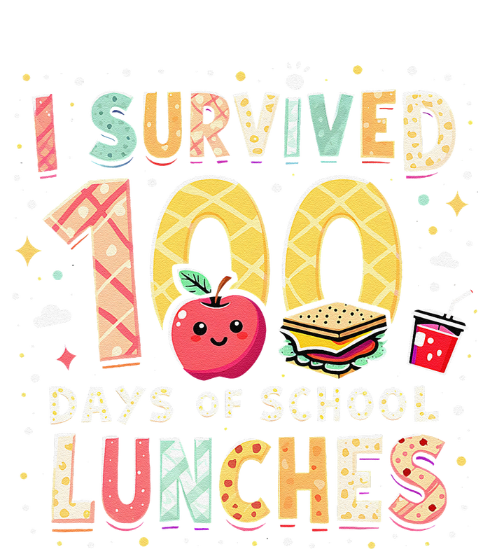 100 Days Of Lunch Woman School Cafeteria Worker Lunch Lady Gift T-Shirt