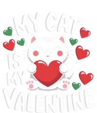 My Cat Is My Valentine Rotic Cat Lover Hearts Valentine’S Meaningful Gift T-Shirt