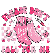 Nurse Valentine Non Slip Socks Please Dont Fall For Me Gift Women's Flannel Pajama Set