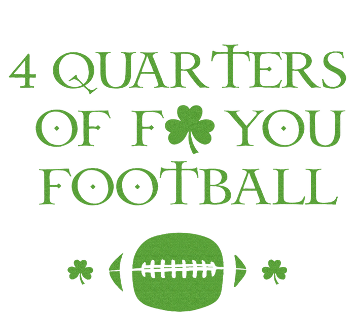 4 Quarters Of F You Football Clover Kids Tie-Dye T-Shirt