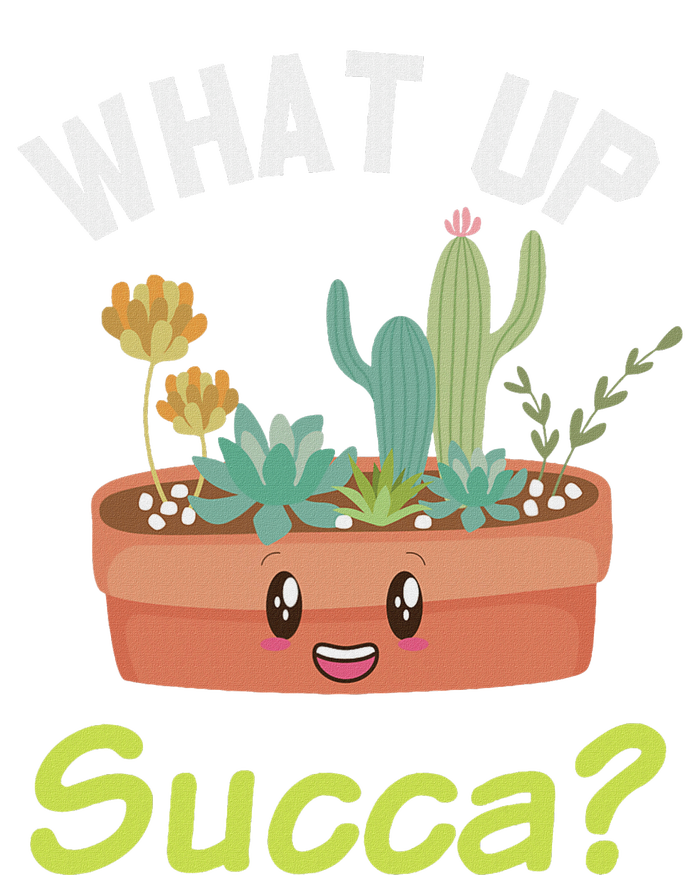 What Up Succa Kawaii Cactus Succulent Pun T-Shirt