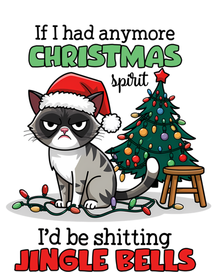 Grumpy Christmas Cat Christmas Jingle Bells Holiday Gift T-Shirt