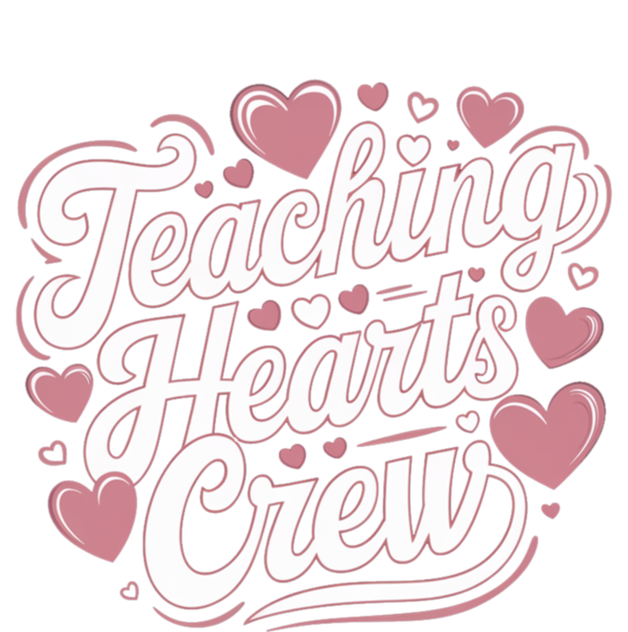 Teaching Hearts Crew Love Heart Teacher Funny Valentines Great Gift Pom Pom 12in Knit Beanie