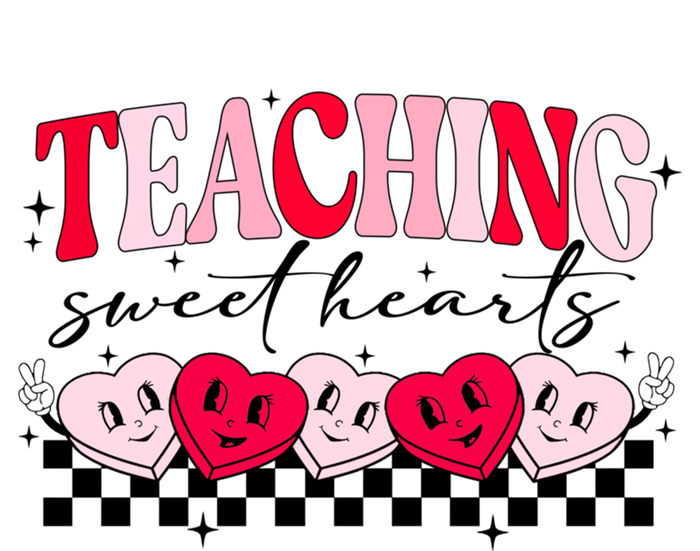 Teaching Sweethearts Valentine Day Teacher Candy Heart Gift Women's Racerback Tank