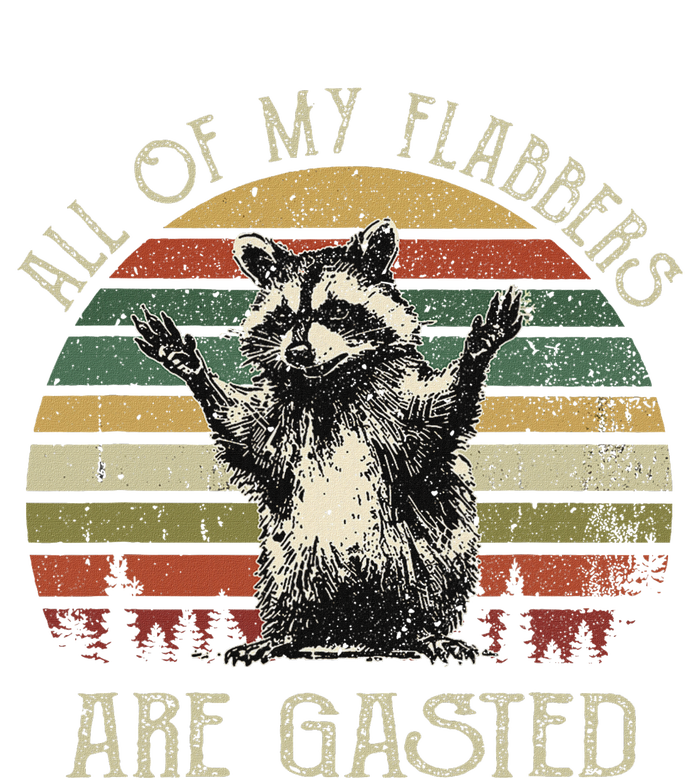 All Of My Flabbers Are Gasted Raccoon Meme Vintage Retro Women's Fleece Hoodie