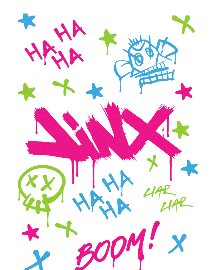 Jinx Graffiti Vibrant Punk Style T-Shirt