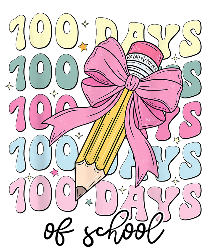 100 Days Of School Coquette Bow 100th Day Of School T-Shirt