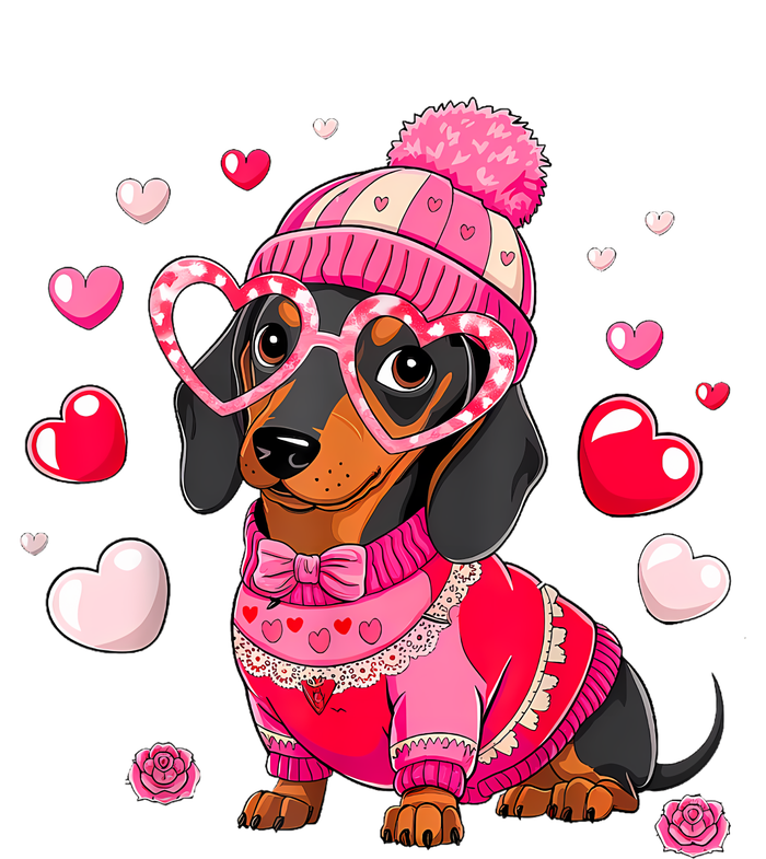 Dog Valentine Cute Dachshund ValentineS Day Sweatshirt