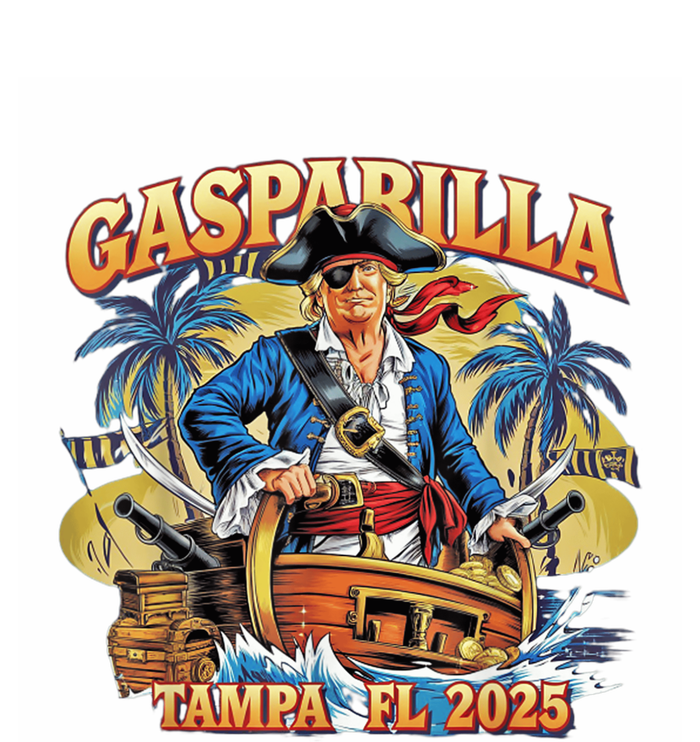 Trump Gasparilla Tampa Fl 2025 Pirate Festival Cropped Pullover Crew